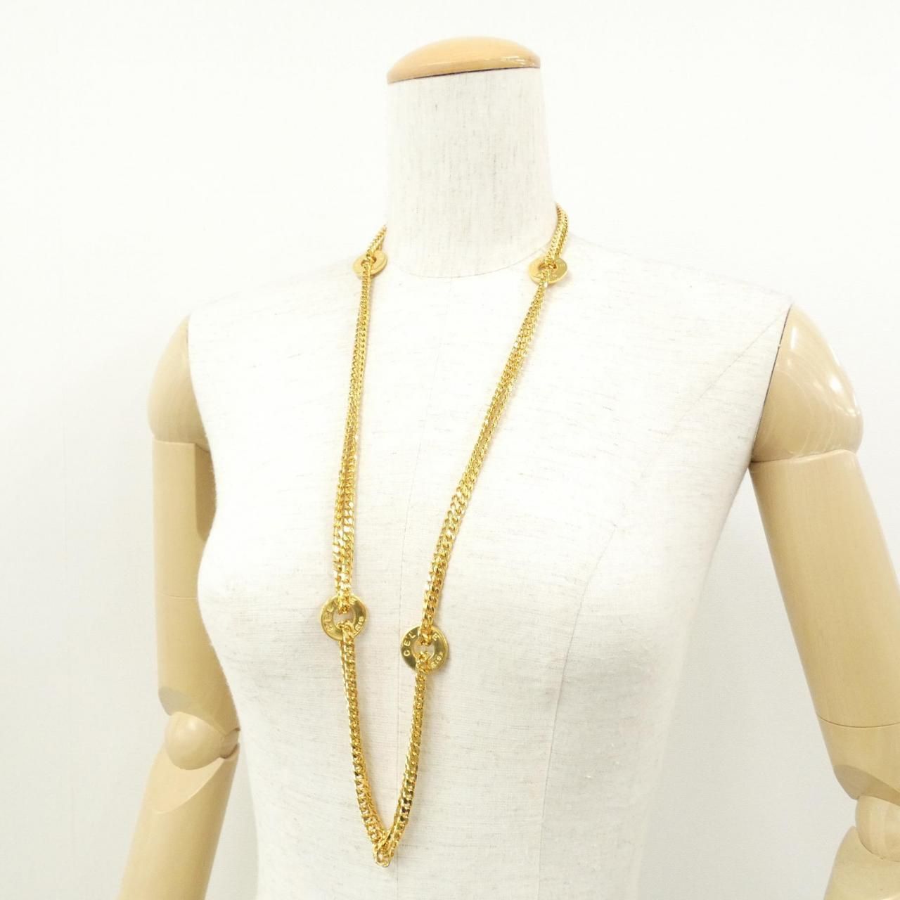 Celine Vintage Necklace Gold — view 5
