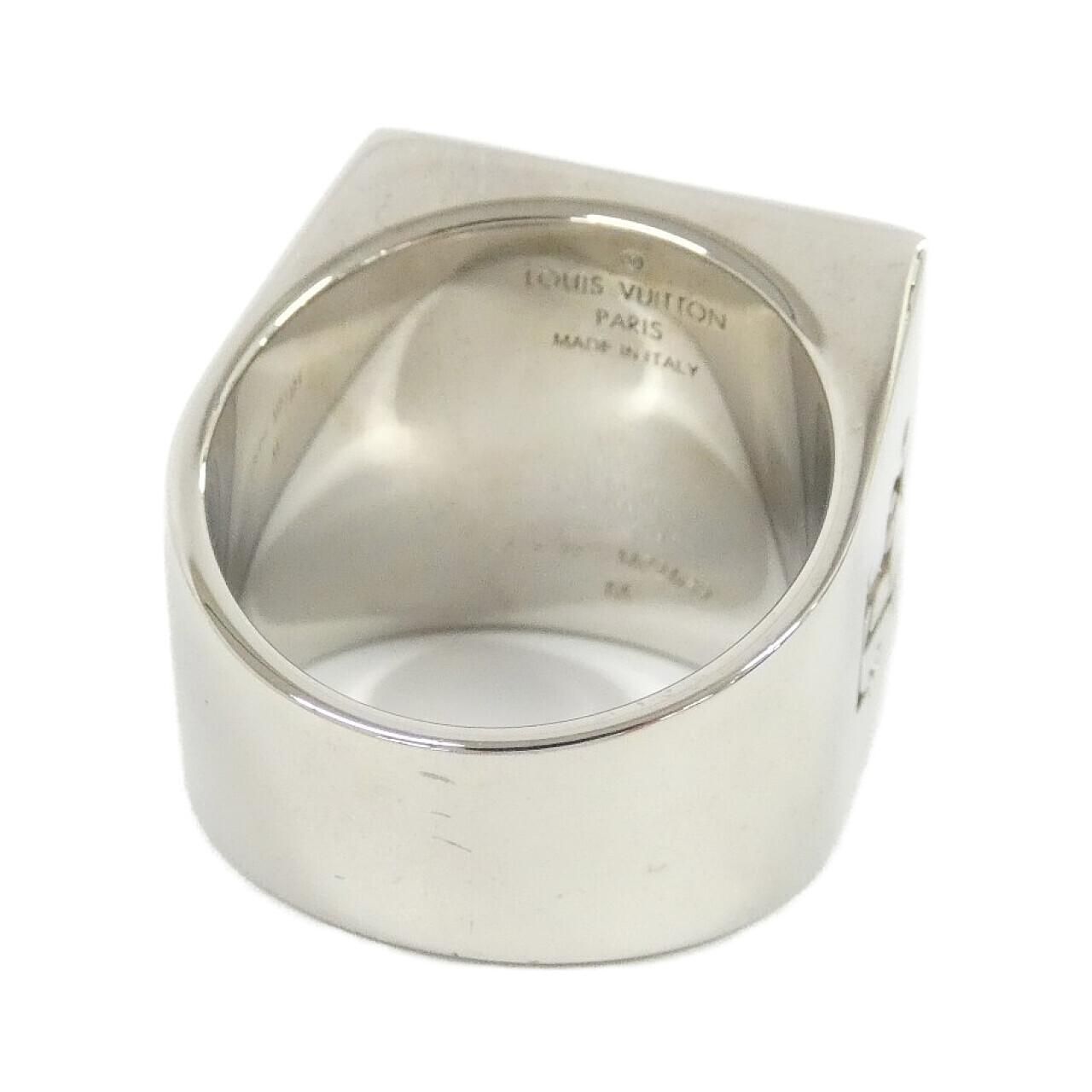 Louis Vuitton Bague Squared LV Strass M Ring — view 2