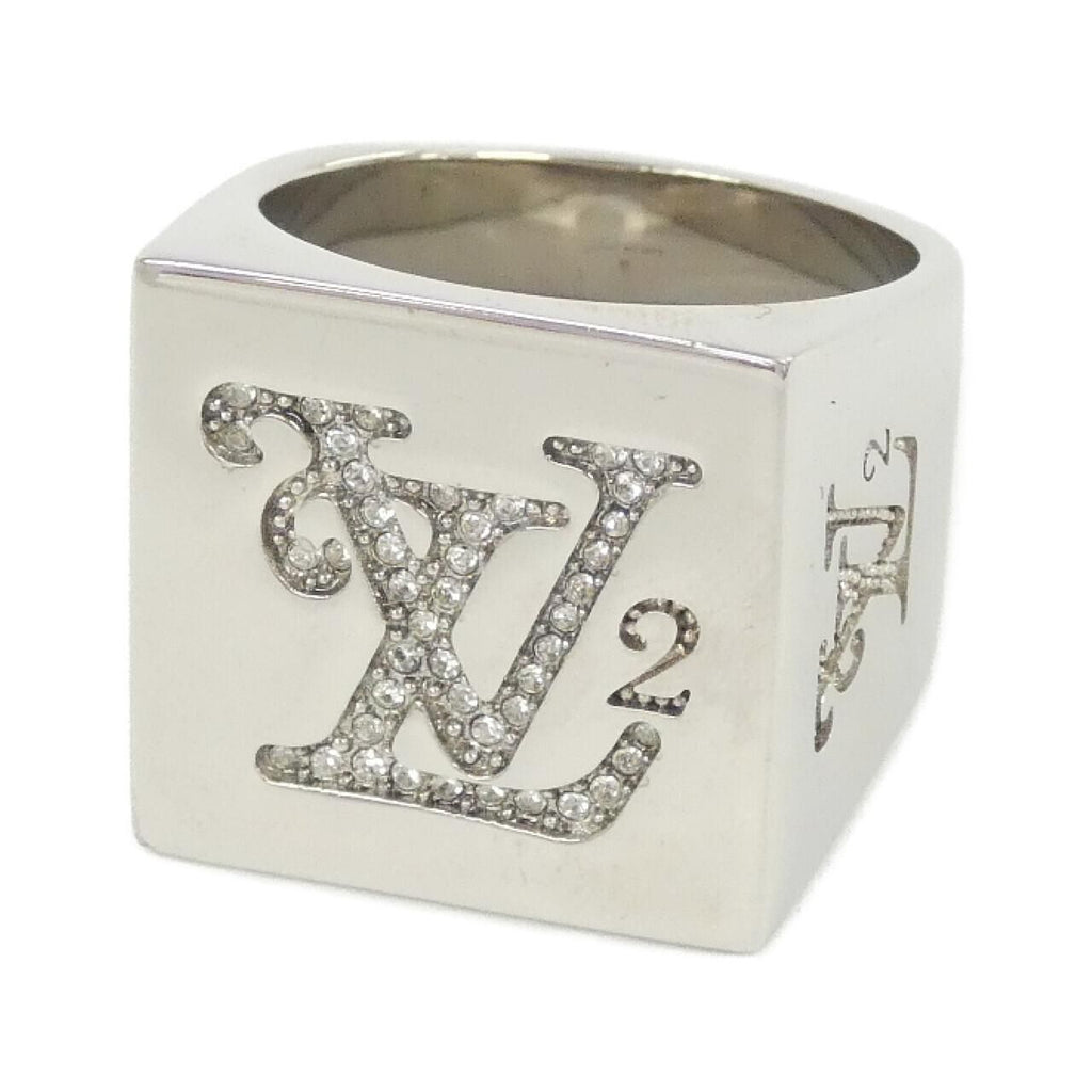 Louis Vuitton Bague Squared LV Strass M Ring