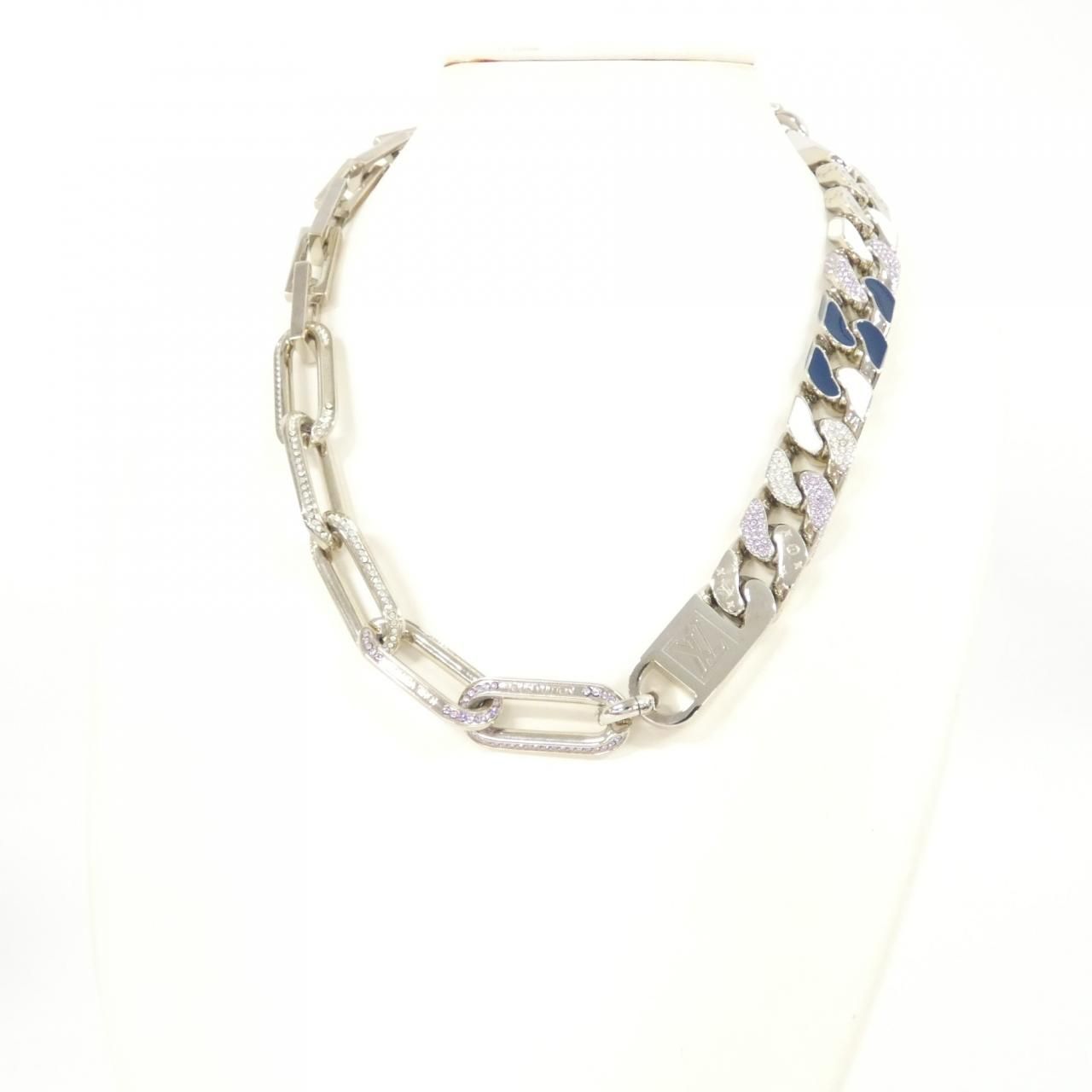Louis Vuitton Collier Mix Chain Link Patches Necklace — view 7