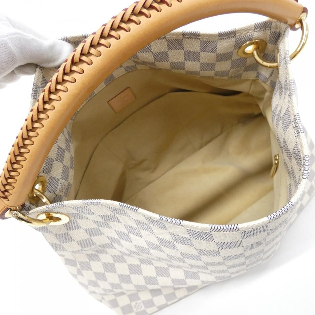 Louis Vuitton Damier Azur Artsy MM Shoulder Bag — view 6