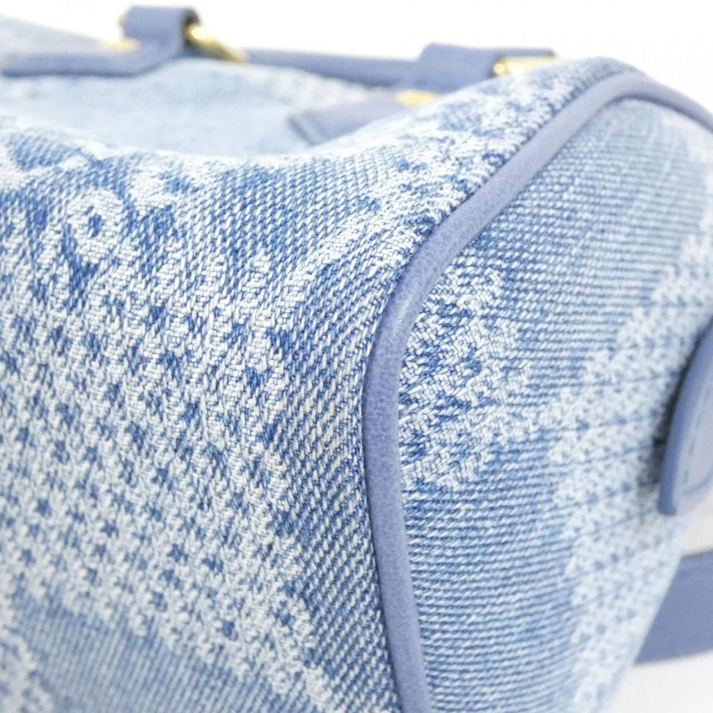Louis Vuitton Damier Denim Speedy Bandouliere 18 — view 2