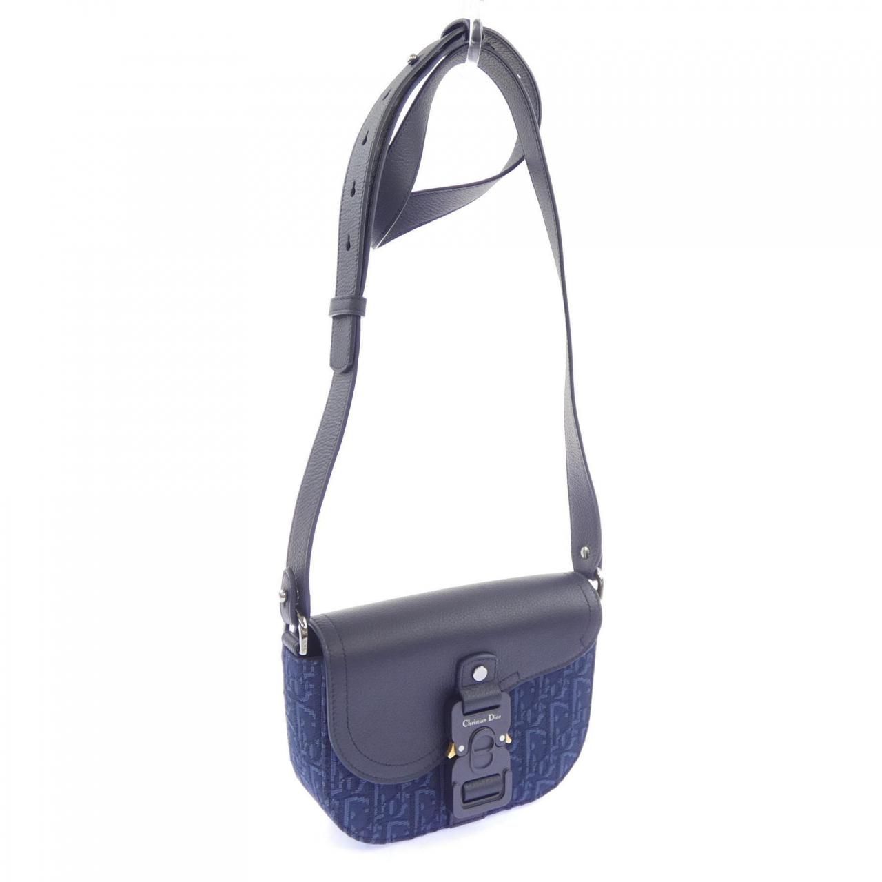 Dior Saddle Bag Handbag Navy — view 2
