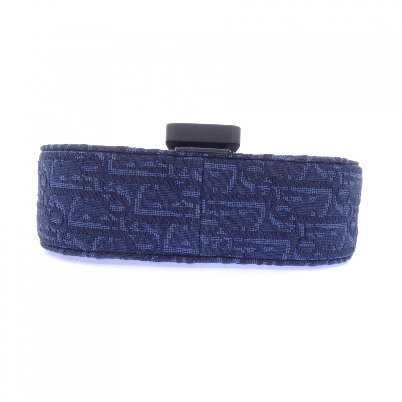 Dior Saddle Bag Handbag Navy — view 4