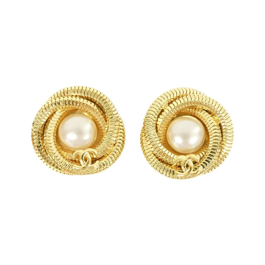Chanel Vintage Earrings Gold