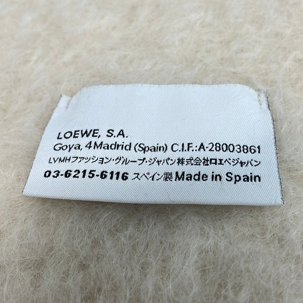 Loewe Scarf White Wool — view 3