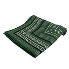 Hermes Shawl Carre Geant 140 Green les Cles Bandana Cashmere Silk Scarf