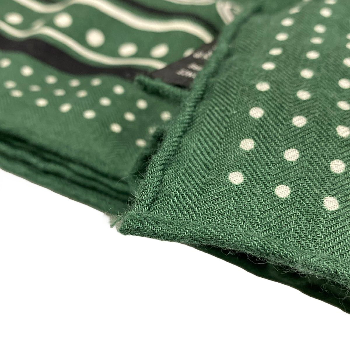Hermes Shawl Carre Geant 140 Green les Cles Bandana Cashmere Silk Scarf — view 5