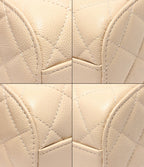 Chanel 2-Way Chain Shoulder Bag Mini Crossbody Gold Caviar Leather Quilted — view 5