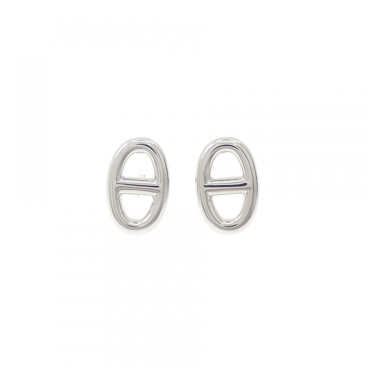 Hermes Earrings White Gold