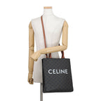 Celine Triomphe Small Vertical Cabas Leather 2-Way Shoulder Bag — view 5