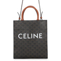Celine Triomphe Small Vertical Cabas Leather 2-Way Shoulder Bag
