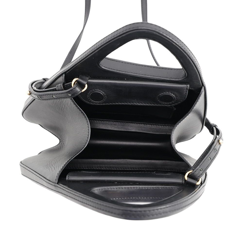 Loewe Architect a Soft Natural Calfskin 2-Way Shoulder Bag Black — view 6
