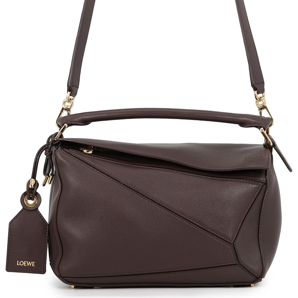 Loewe Puzzle Small Feather Light Napalum 2-Way Shoulder Bag