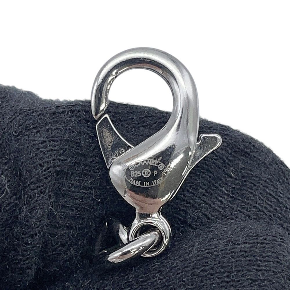 Chanel Necklace CC Logo Chain Long B 25 P Black — view 8