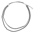 Chanel Necklace CC Logo Chain Long B 25 P Black
