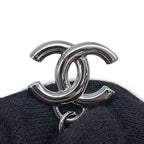 Chanel Necklace CC Logo Chain Long B 25 P Black — view 5