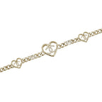 Chanel Necklace CC Logo Heart Choker Metal Rhinestone — view 2