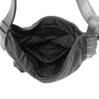 Bottega Veneta Shoulder Bag Intrecciato Crossboard Hobo Nylon Black — view 5