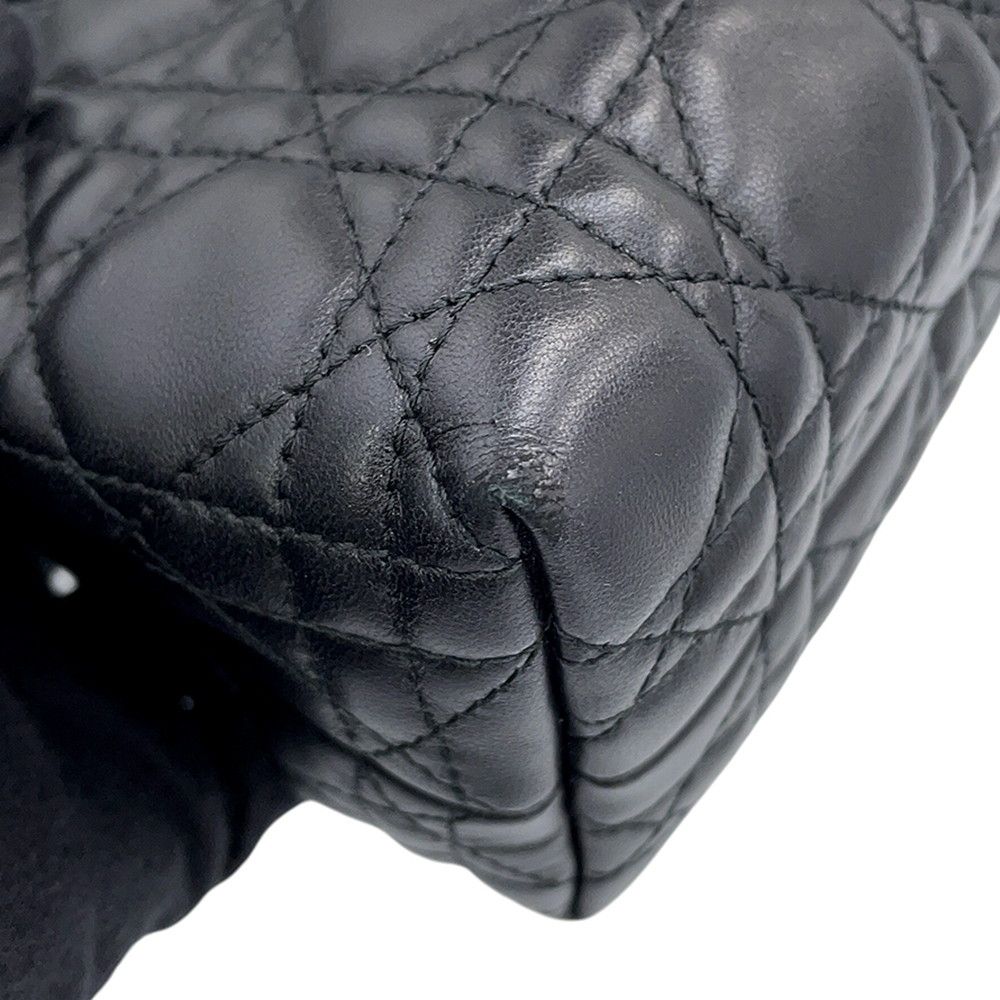 Dior Handbag Cannage Jolie Mini Lambskin 2-Way Black — view 7