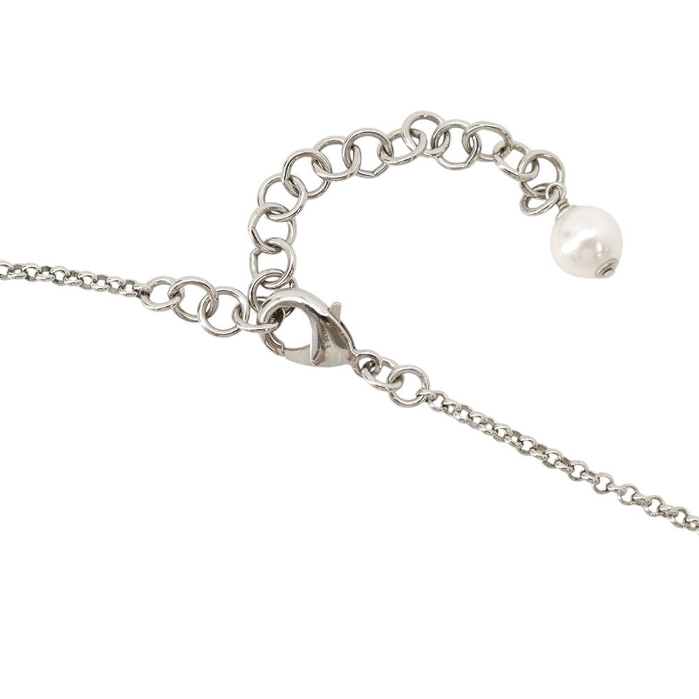 Chanel Necklace CC Logo Faux Pearl Rhinestone — view 5