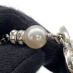 Chanel Necklace CC Logo Faux Pearl Rhinestone — view 6