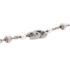 Chanel Necklace CC Logo Faux Pearl Rhinestone — view 2
