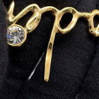Chanel Necklace I Love CC Logo Rhinestone S Long — view 6