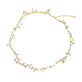 Chanel Necklace I Love CC Logo Rhinestone S Long