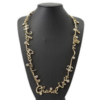 Chanel Necklace I Love CC Logo Rhinestone S Long — view 4