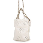 Chanel Handbag 22 Mini Perforated CC Logo Shiny Calf Leather 2-Way White — view 2