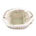 Chanel Handbag 22 Mini Perforated CC Logo Shiny Calf Leather 2-Way White — view 6