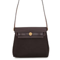 Hermes Shoulder Bag Herbag Zip Mini Ebene Gold Toile Ash Vache Hunter