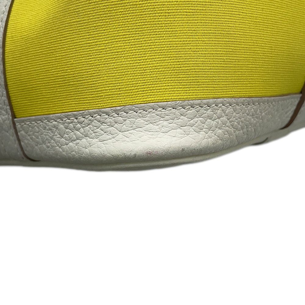 Hermes Tote Bag Garden Party TPM Lime Cles Silver Toile Officier Country — view 8