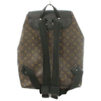 Louis Vuitton Monogram Macassar Parc Backpack Canvas Logo Contrast Brown Black — view 3