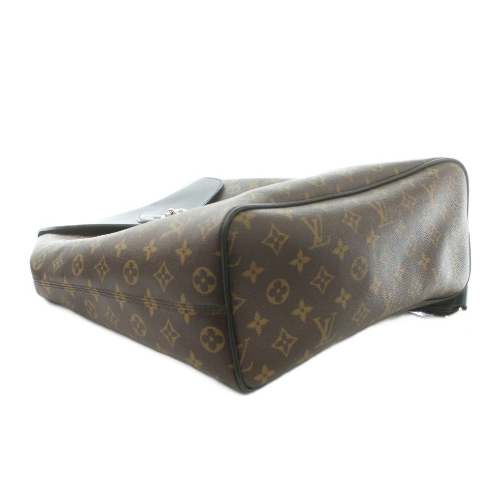 Louis Vuitton Monogram Macassar Parc Backpack Canvas Logo Contrast Brown Black — view 6