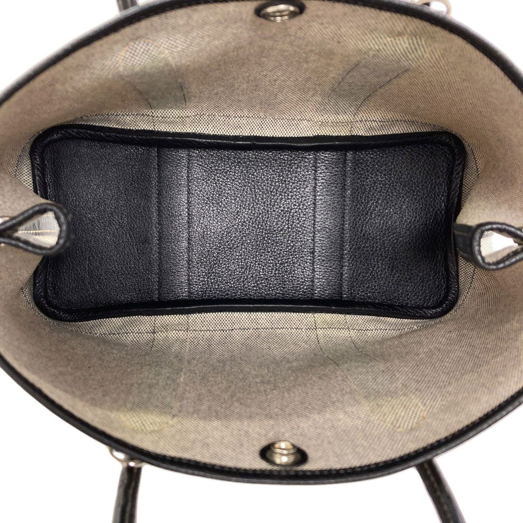 Hermes Garden Party TPM Silver Handbag Toile Ash Buffalo — view 5