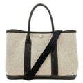 Hermes Garden Party TPM Silver Handbag Toile Ash Buffalo