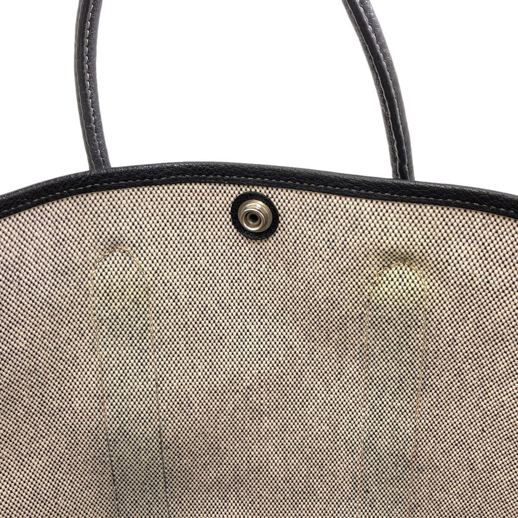 Hermes Garden Party TPM Silver Handbag Toile Ash Buffalo — view 7