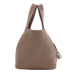 Hermes Picotin Lock PM Etopes Silver Handbag Taurillon — view 3