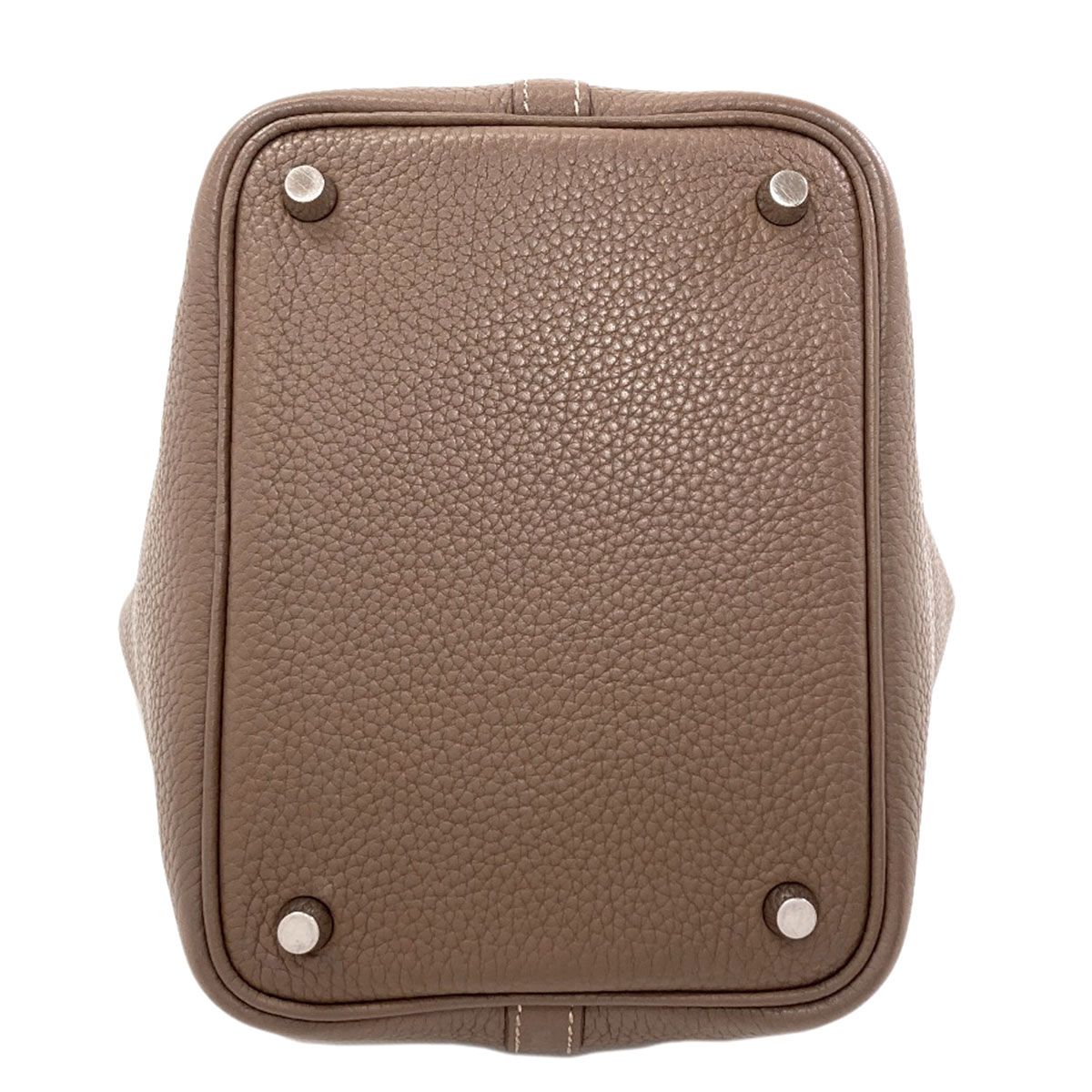 Hermes Picotin Lock PM Etopes Silver Handbag Taurillon — view 4