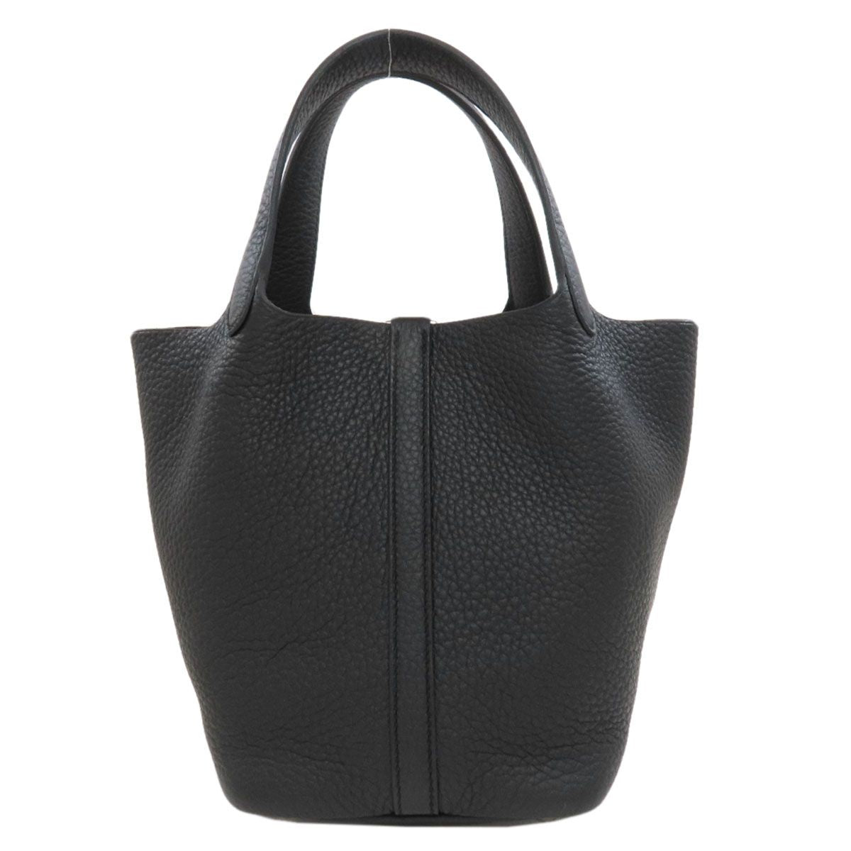Hermes Picotin Lock PM Silver Handbag Taurillon — view 2