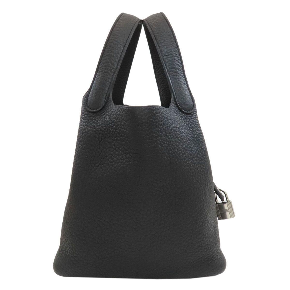 Hermes Picotin Lock PM Silver Handbag Taurillon — view 3