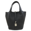 Hermes Picotin Lock PM Silver Handbag Taurillon