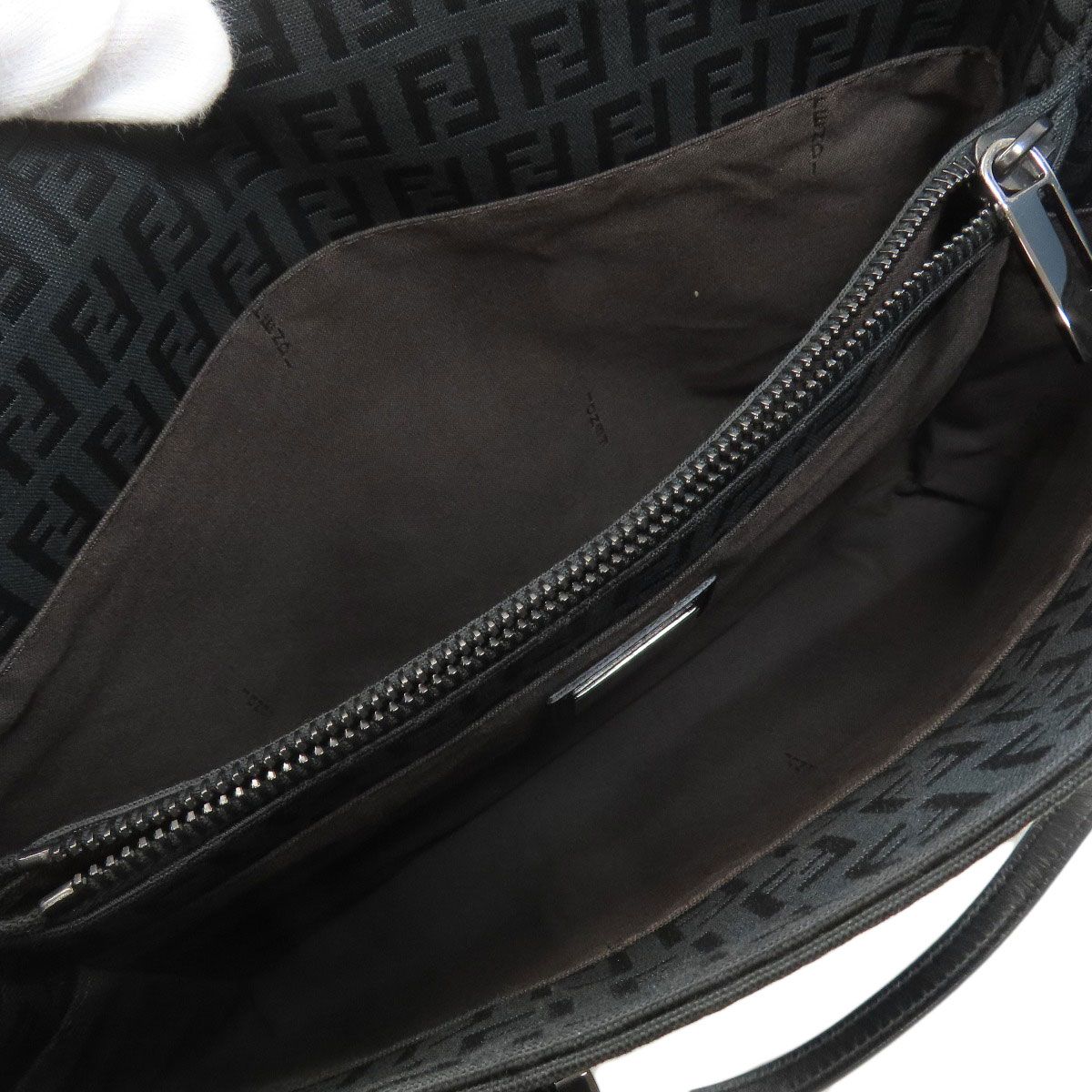 Fendi Zucchino Handbag Canvas — view 5