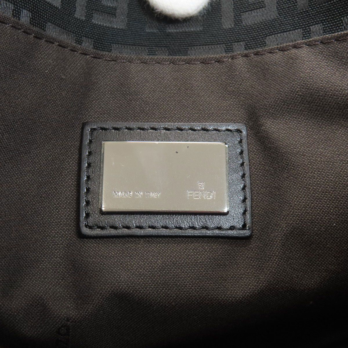 Fendi Zucchino Handbag Canvas — view 6