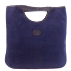 Celine C Salkey Handbag Canvas Leather