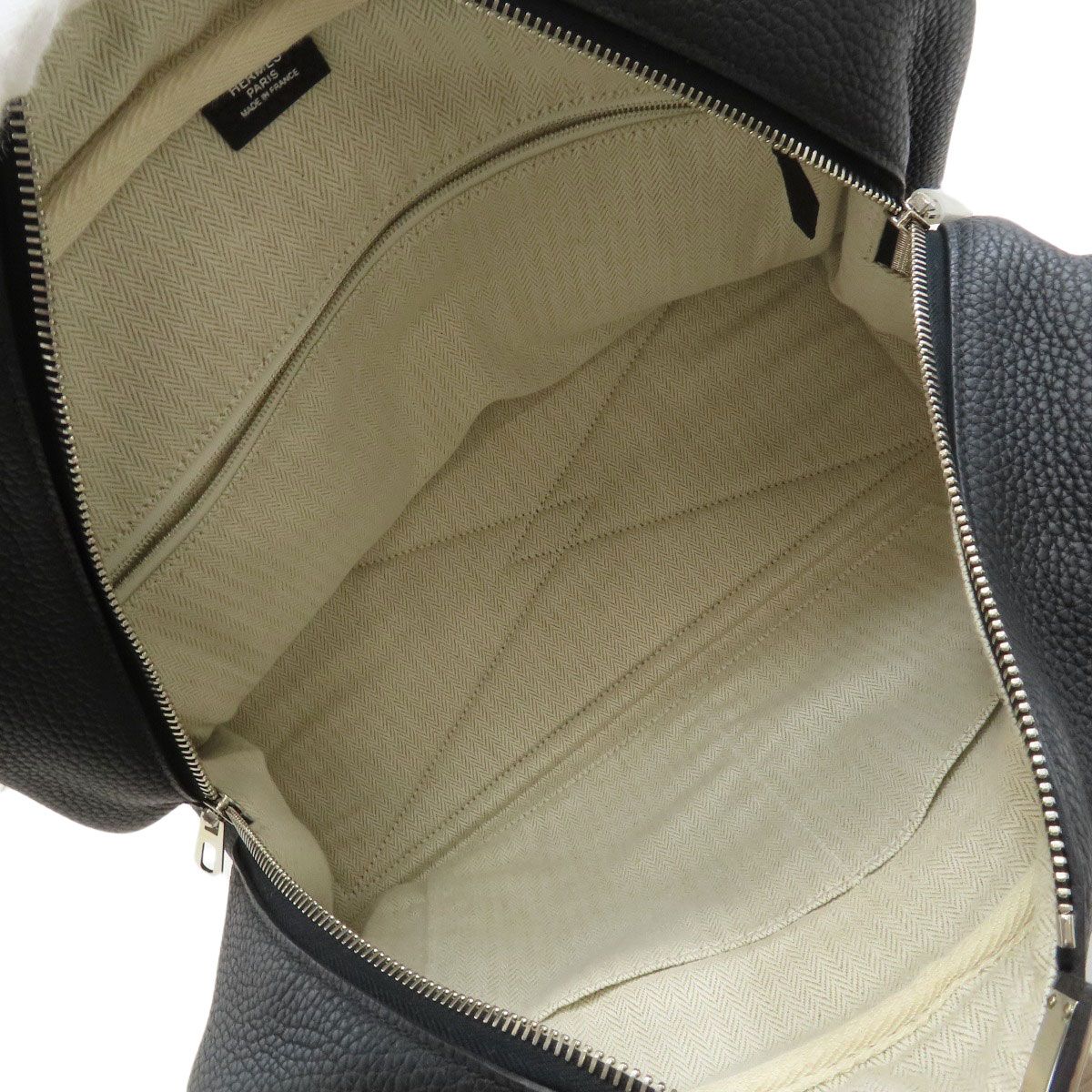 Hermes Victoria 2 Silver Tote Bag Taurillon Clemence — view 5