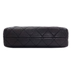 Chanel Quilted CC Logo Silver Shoulder Bag Calfskin — view 4
