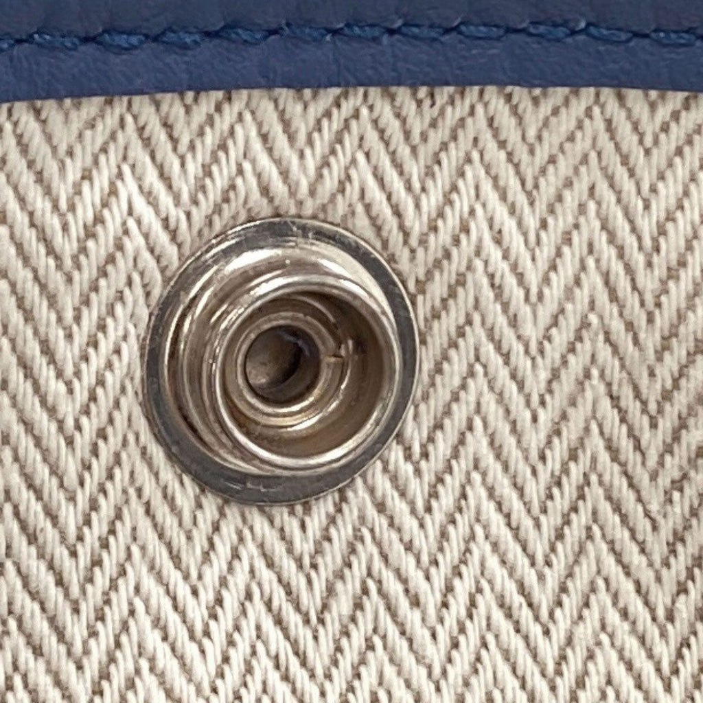 Hermes Garden Party Blue Agathe Silver Tote Bag Country — view 8